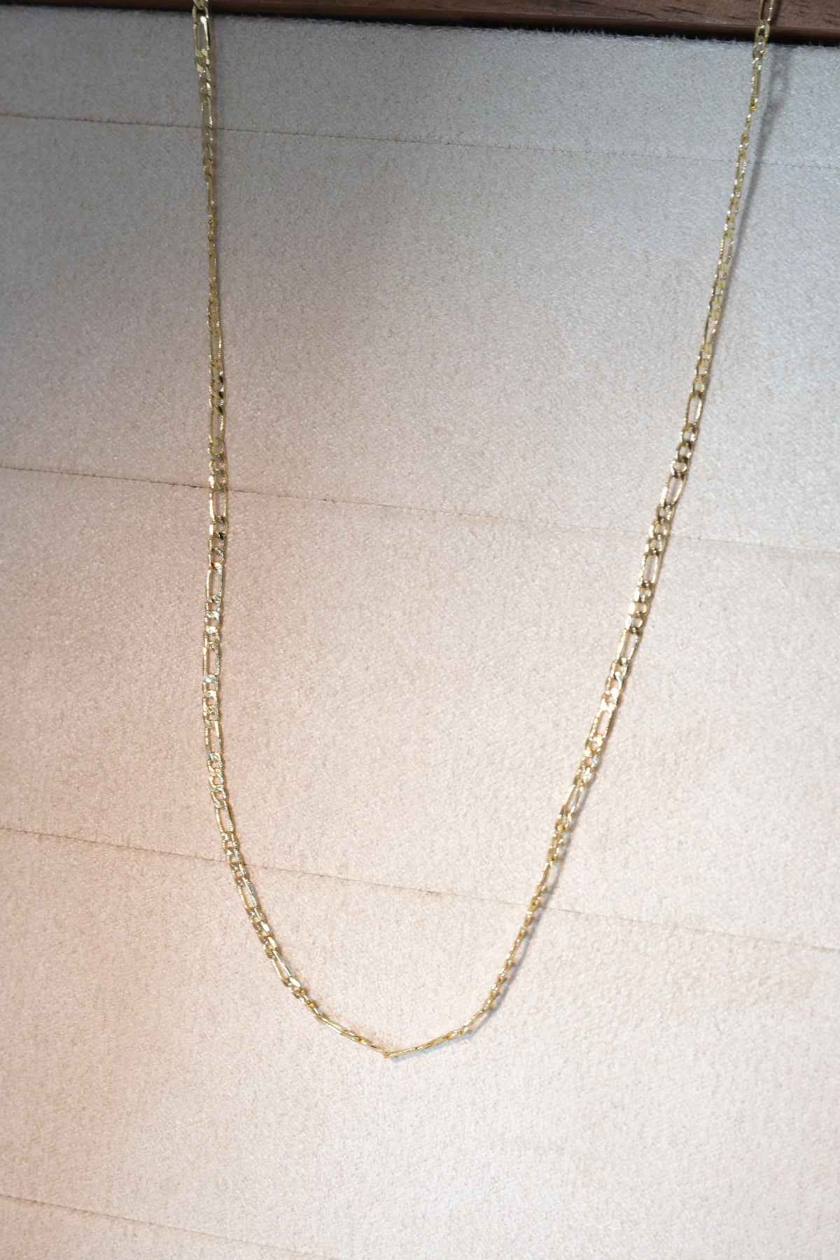 Figaro Chain — Gold — edited real-life photo