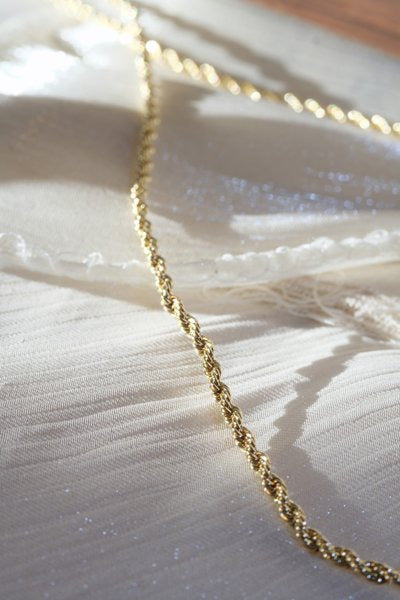 Twisted Rope Chain — Gold — edited real-life photo