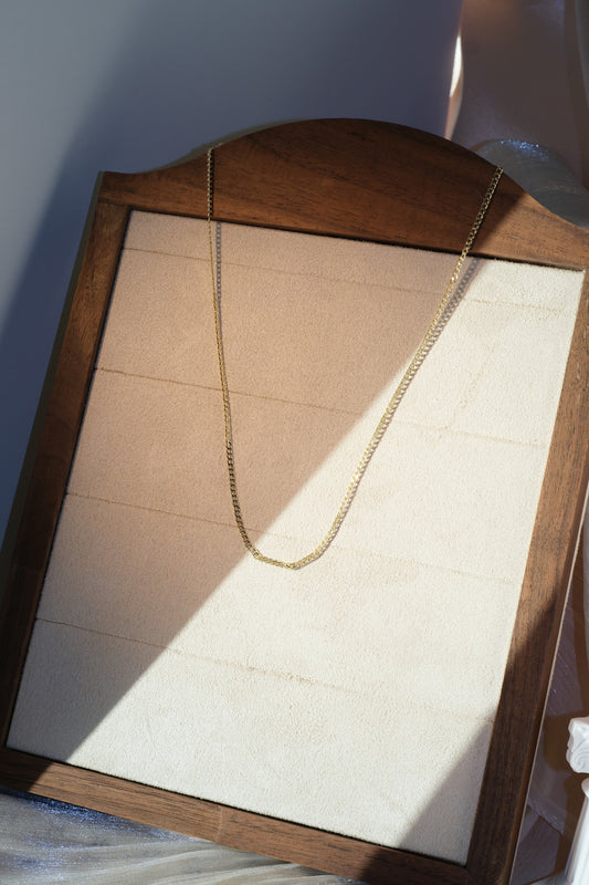 Classic Curb Chain — Gold — edited real-life photo