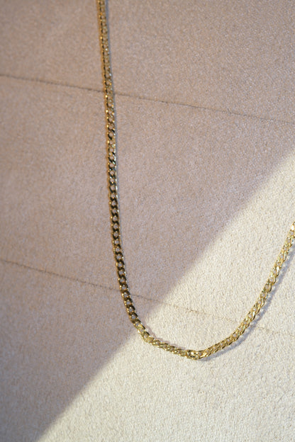 Classic Curb Chain — Gold — edited real-life photo