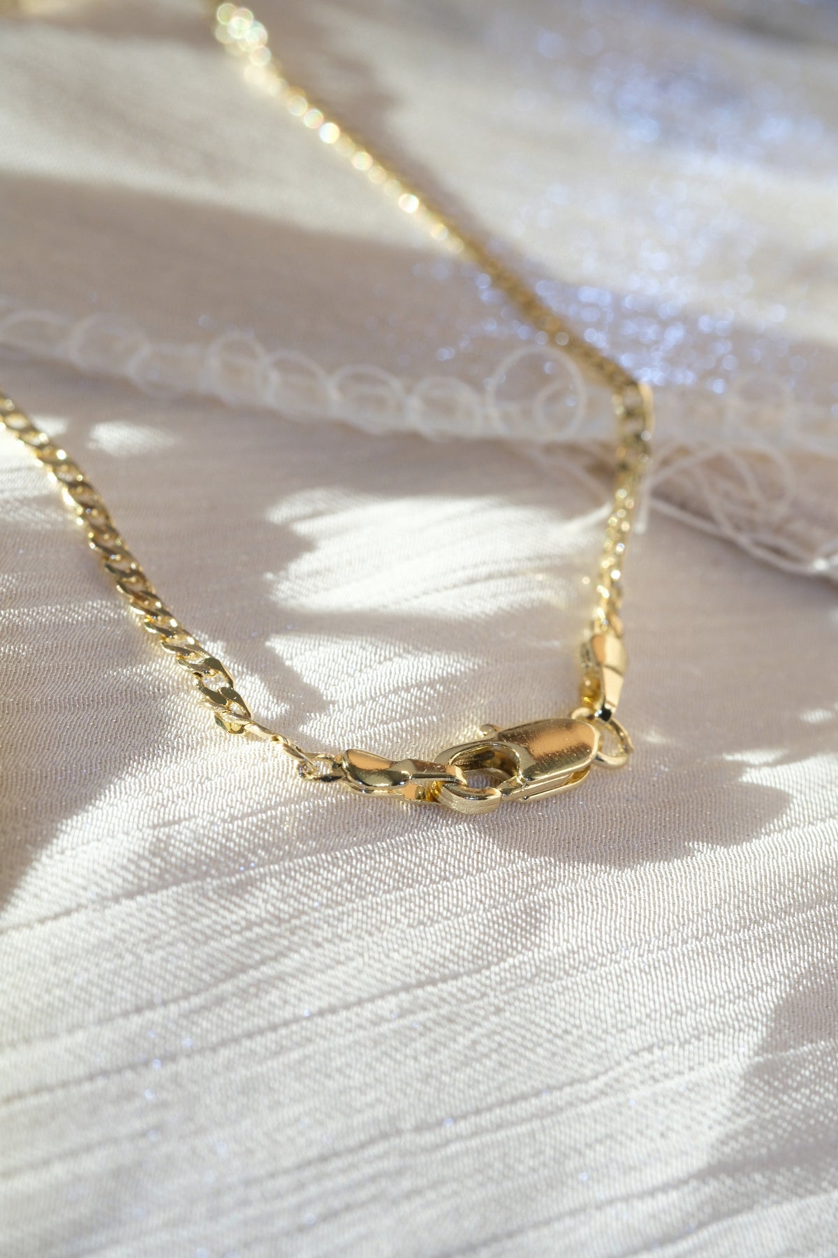 Classic Curb Chain — Gold — edited real-life photo