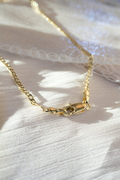 Classic Curb Chain — Gold — edited real-life photo