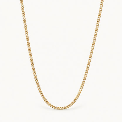 Classic Curb Chain — Gold — white background
