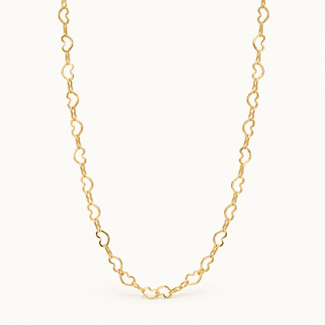 Heart Link Chain — Gold