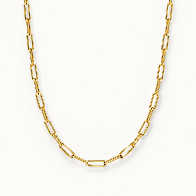 Paperclip Chain — Gold