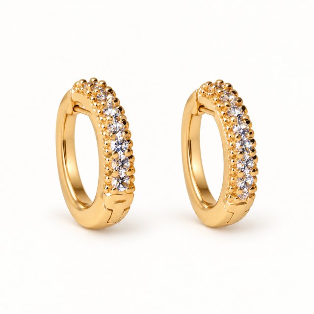 Classic Sparkle Huggies — Gold