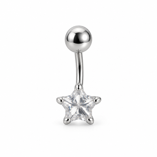 Star Belly Ring — white background product photo